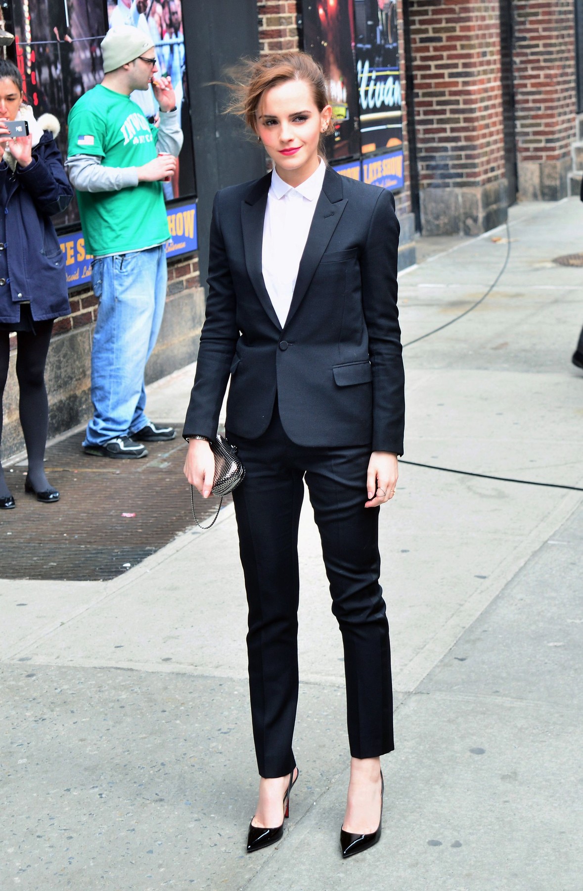 Mandatory Credit: Photo by Henry Lamb/Photowire/BEImages (1944099f)
Emma Watson
'Late Show with David Letterman', New York, America - 25 Mar 2014, Image: 188541558, License: Rights-managed, Restrictions: , Model Release: no, Credit line: Henry Lamb/Photowire/BEImages / BEImages / Profimedia